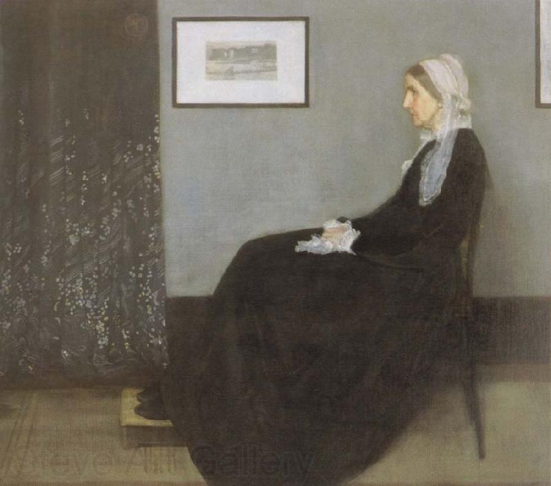 James Mcneill Whistler arrangement in grey and black the artist s mother France oil painting art